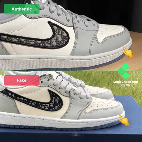 fake dior jordan 1s|Dior Jordan 1 Low Real Vs Fake: How To Spot Fakes .